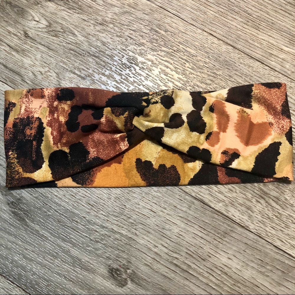 Animal Print Wide Twist Headband Handmade NEW